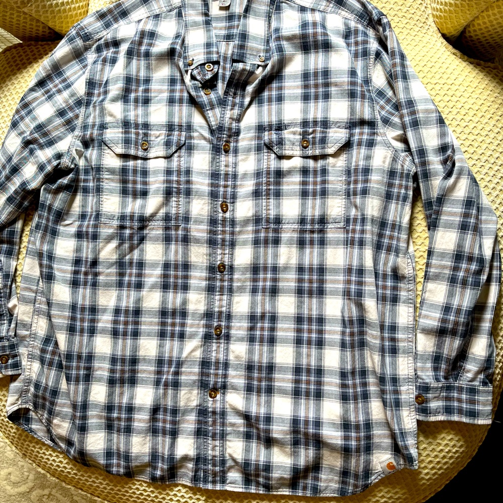 XXL Carhartt Relaxed Fit Long Sleeve Button Down Shirt